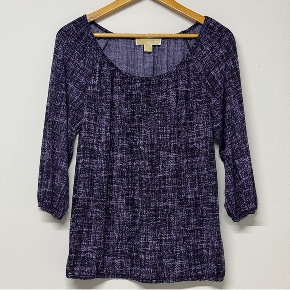 Michael Kors Printed Blouse Purple - Picture 1 of 5